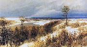 Polenov, Vasily Early Snow Sweden oil painting artist
